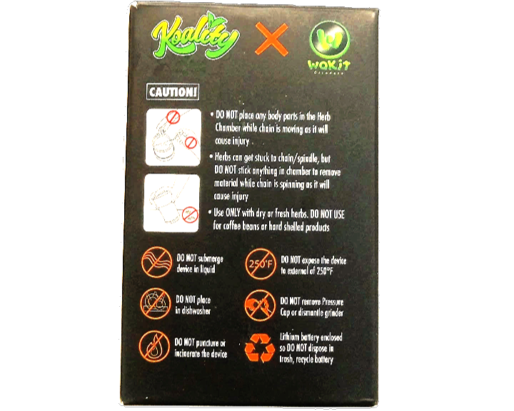 LIMITED EDITION Electric Grinder | Koality x Wakit Grinders | Only 500 Manufactured!